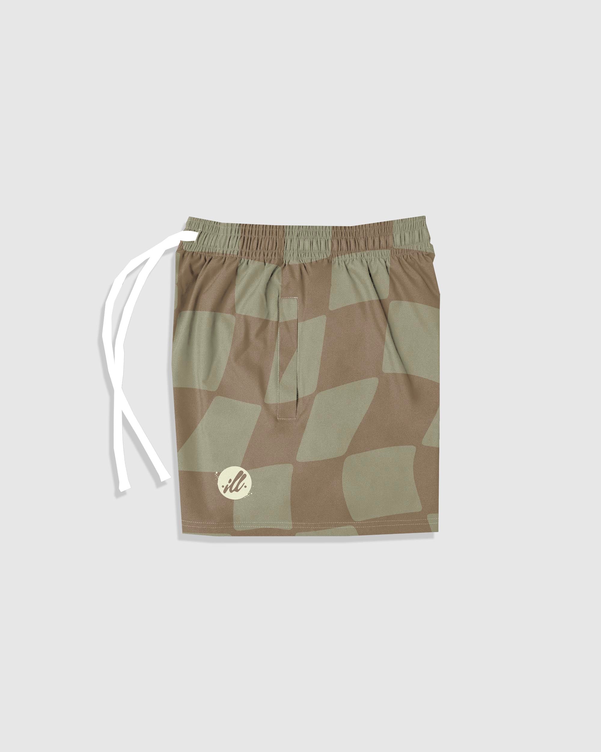 Stoga Melted Check 6 in. Shorts - Illuzien